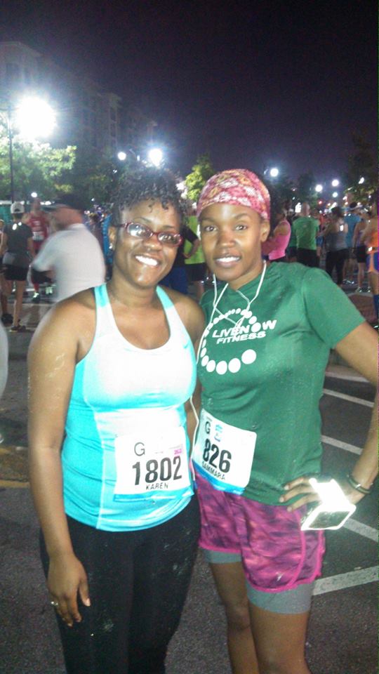 My very first half with my sole sistah Karen!!!